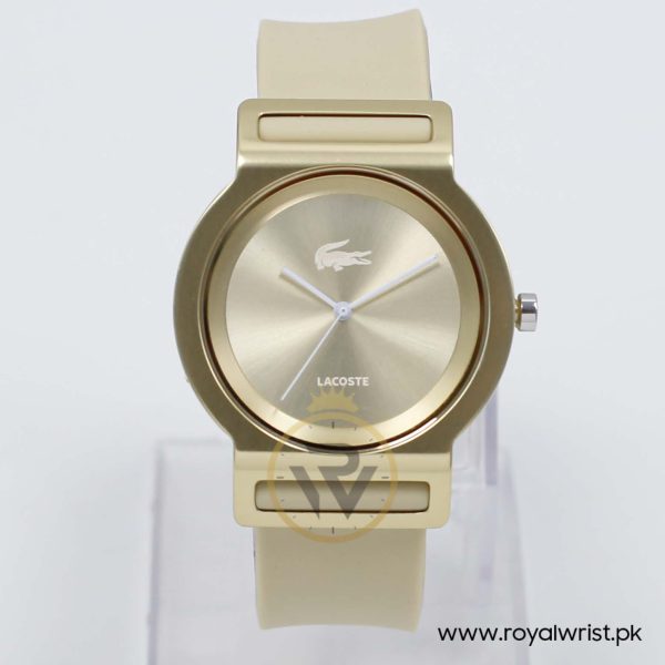 Lacoste Women’s Quartz Beige Silicone Strap Champagne Dial 39mm Watch 2000698