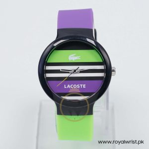 Lacoste Women’s/Kid’s Quartz Green & Purple Silicone Strap Multi Color Dial 40mm Watch 2020007