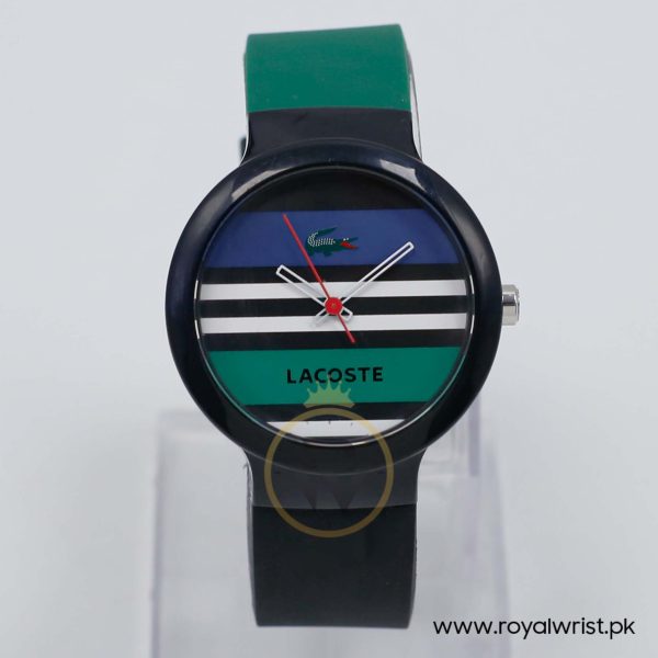 Lacoste Women’s/Kid’s Quartz Green & Black Silicone Strap Multi Color Dial 40mm Watch 2010572