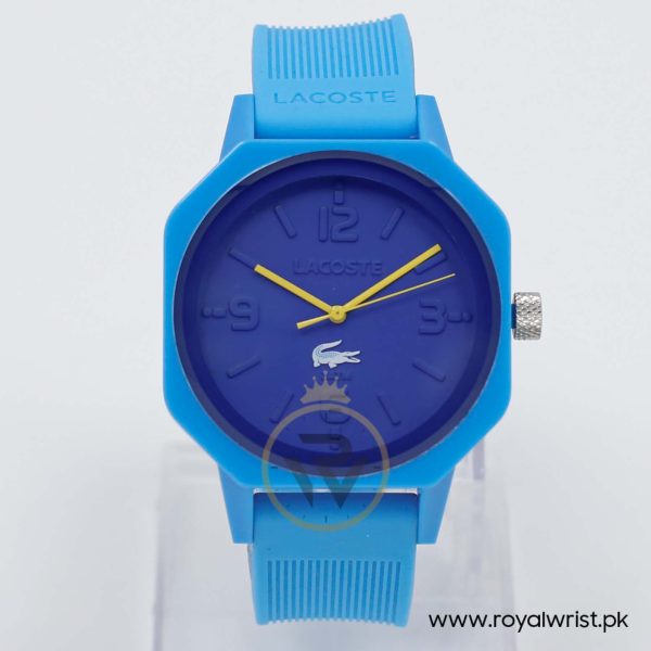 Lacoste Men’s Quartz Sky Blue Silicone Strap Blue Dial 42mm Watch 2010690