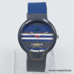 Lacoste Women’s/Kid’s Quartz Navy Blue & Grey Silicone Strap Multi Color Dial 40mm Watch 2010573