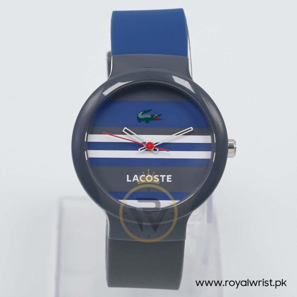 Lacoste Women’s/Kid’s Quartz Navy Blue & Grey Silicone Strap Multi Color Dial 40mm Watch 2010573