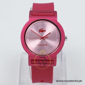 Lacoste Women’s Quartz Dark Pink Silicone Strap Pink Dial 39mm Watch 2020077