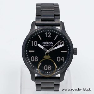 Nixon Men’s Quartz Black Stainless Steel Black Dial 44mm Watch A1242180