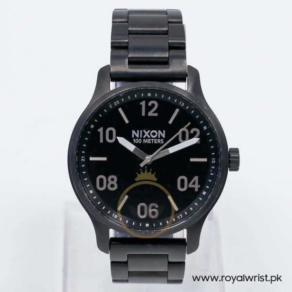 Nixon Men’s Quartz Black Stainless Steel Black Dial 44mm Watch A1242180