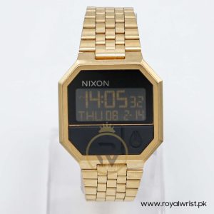 Nixon Men’s Digital Gold Stainless Steel Black Dial 38mm Watch A158502