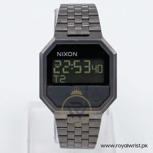 Nixon Men’s Digital Gunmetal Stainless Steel Black Dial 38mm Watch A158001