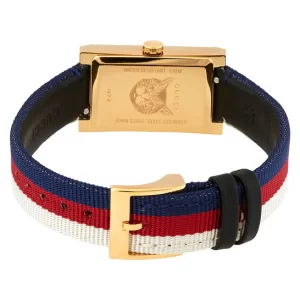 Gucci Women’s Swiss Made Quartz Multi Color Leather Strap Multi Color Dial 21mm Watch YA147405 - Image 3