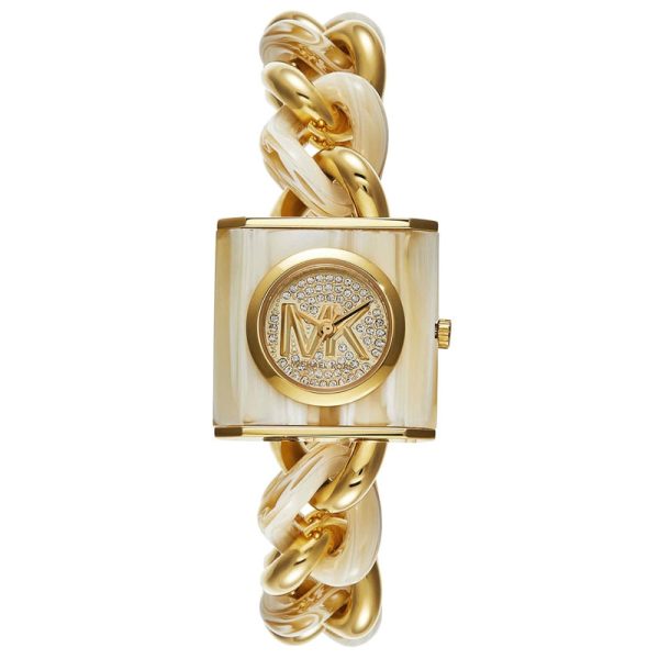 Michael Kors Women’s Quartz Gold Stainless Steel Gold Dial 25mm Watch MK4809