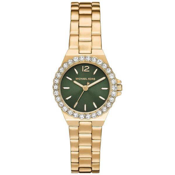 Michael Kors Women’s Quartz Gold Stainless Steel Green Dial 30mm Watch MK7395