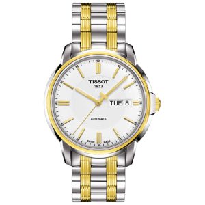 TISSOT Men’s Automatic Swiss-Made Two-tone Stainless Steel White Dial 40mm Watch T065.430.22.031.00