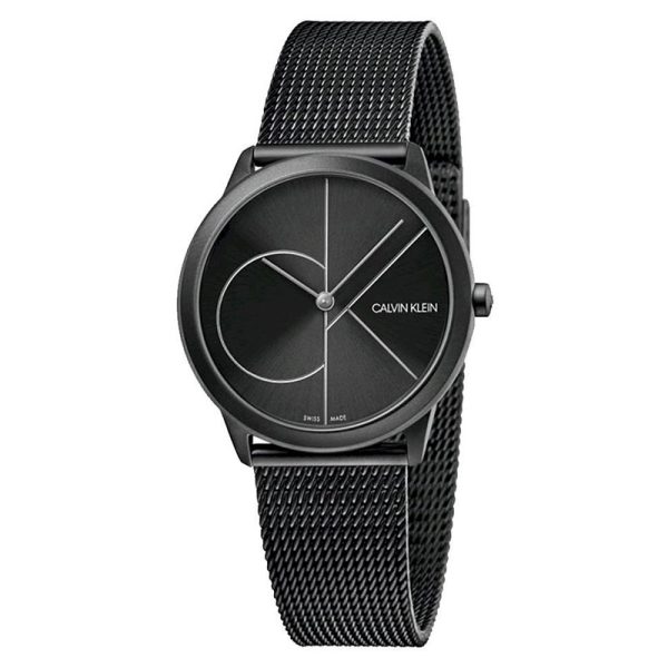 Calvin Klein Women’s Swiss Made Quartz Black Stainless Steel Black Dial 35mm Watch K3M5245X