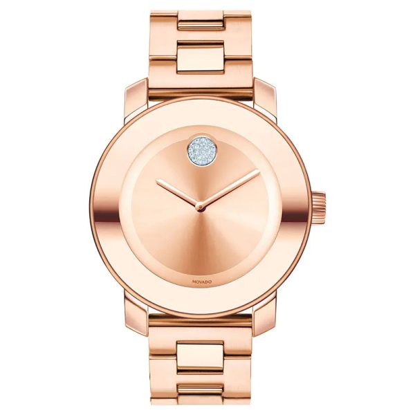 Movado Women’s Swiss Made Quartz Rose Gold Stainless Steel Rose Gold Dial 36mm Watch 3600086