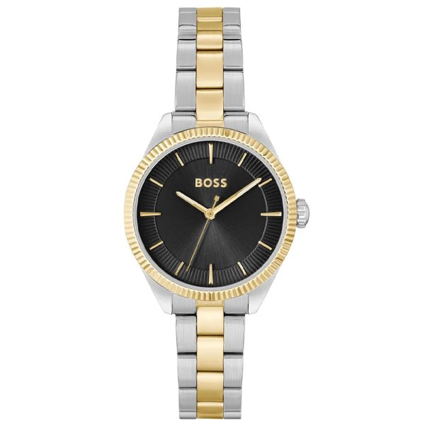 Hugo Boss Women’s Quartz Two-tone Stainless Steel Black Dial 32mm Watch 1502730