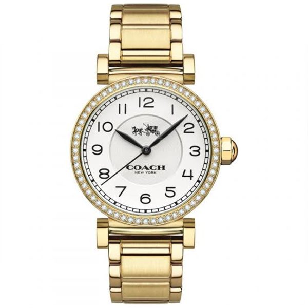 Coach Women’s Quartz Gold Stainless Steel White Dial 32mm Watch 14502397