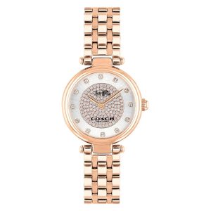 Coach Women’s Quartz Rose Gold Stainless Steel Silver Dial 26mm Watch 14503736