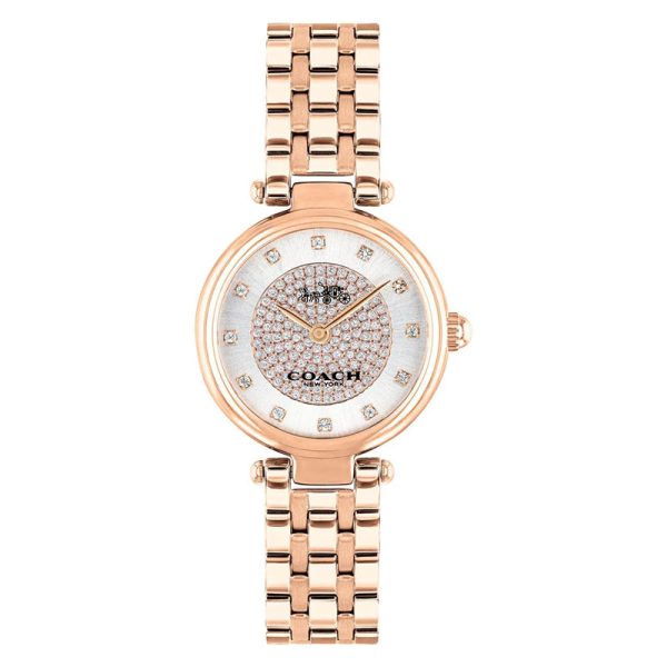 Coach Women’s Quartz Rose Gold Stainless Steel Silver Dial 26mm Watch 14503736