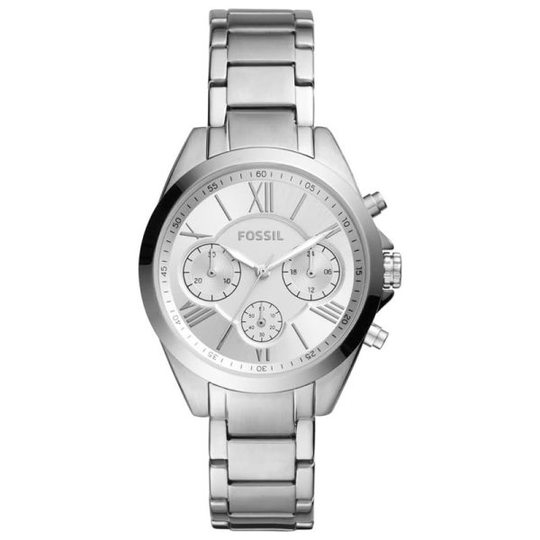 Fossil Women’s Quartz Silver Stainless Steel Silver Dial 36mm Watch BQ3035 (Without Tag)