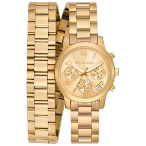 Michael Kors Women’s Quartz Gold Stainless Steel Gold Dial 34mm Watch MK7452