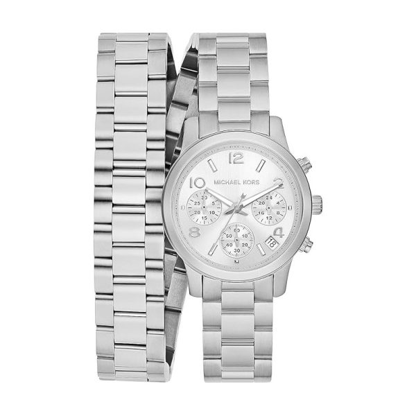 Michael Kors Women’s Quartz Silver Stainless Steel Silver Dial 34mm Watch MK7454