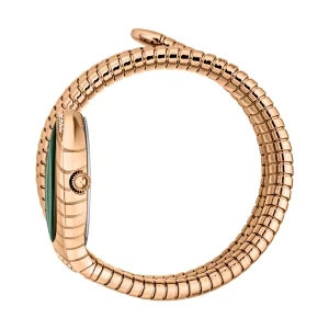 Alternative view of Just Cavalli Women’s Quartz Rose Gold Snake Stainless Steel Bottle Green Dial 22mm Watch JC1L248M0045