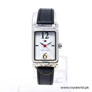 Tommy Hilfiger Women’s Quartz Black Leather Strap White Dial 22mm Watch 1780888/2