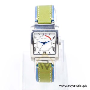 Tommy Hilfiger Women’s Quartz Ice Blue & Green Leather Strap Off-White Dial 27mm Watch 1780297