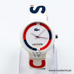 Lacoste Women’s/Kid’s Quartz White Silicone Strap White Dial 40mm Watch 2020030/1