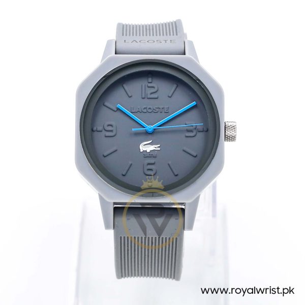 Lacoste Men’s Quartz Grey Silicone Strap Grey Dial 42mm Watch 2010692