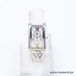 Tommy Hilfiger Women’s Quartz White Leather Strap Mother Of Pearl Dial 23mm Watch 1780997