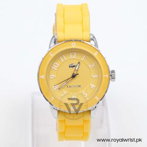 Lacoste Women’s Quartz Yellow Silicone Strap Yellow Dial 40mm Watch 2000745/1