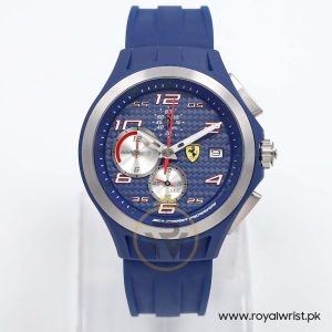 Ferrari Men’s Quartz Blue Silicone Strap Blue Dial 44mm Watch 830075/1