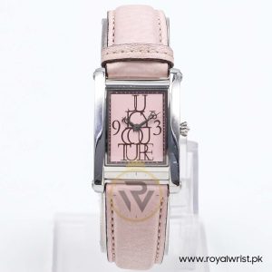 Juicy Couture Women’s Quartz Pink Leather Strap Pink Dial 24mm Watch JC083142008