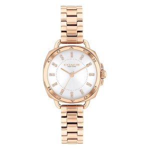 Coach Women’s Quartz Rose Gold Stainless Steel Silver Dial 28mm Watch 14504154