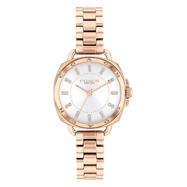 Coach Women’s Quartz Rose Gold Stainless Steel Silver Dial 28mm Watch 14504154