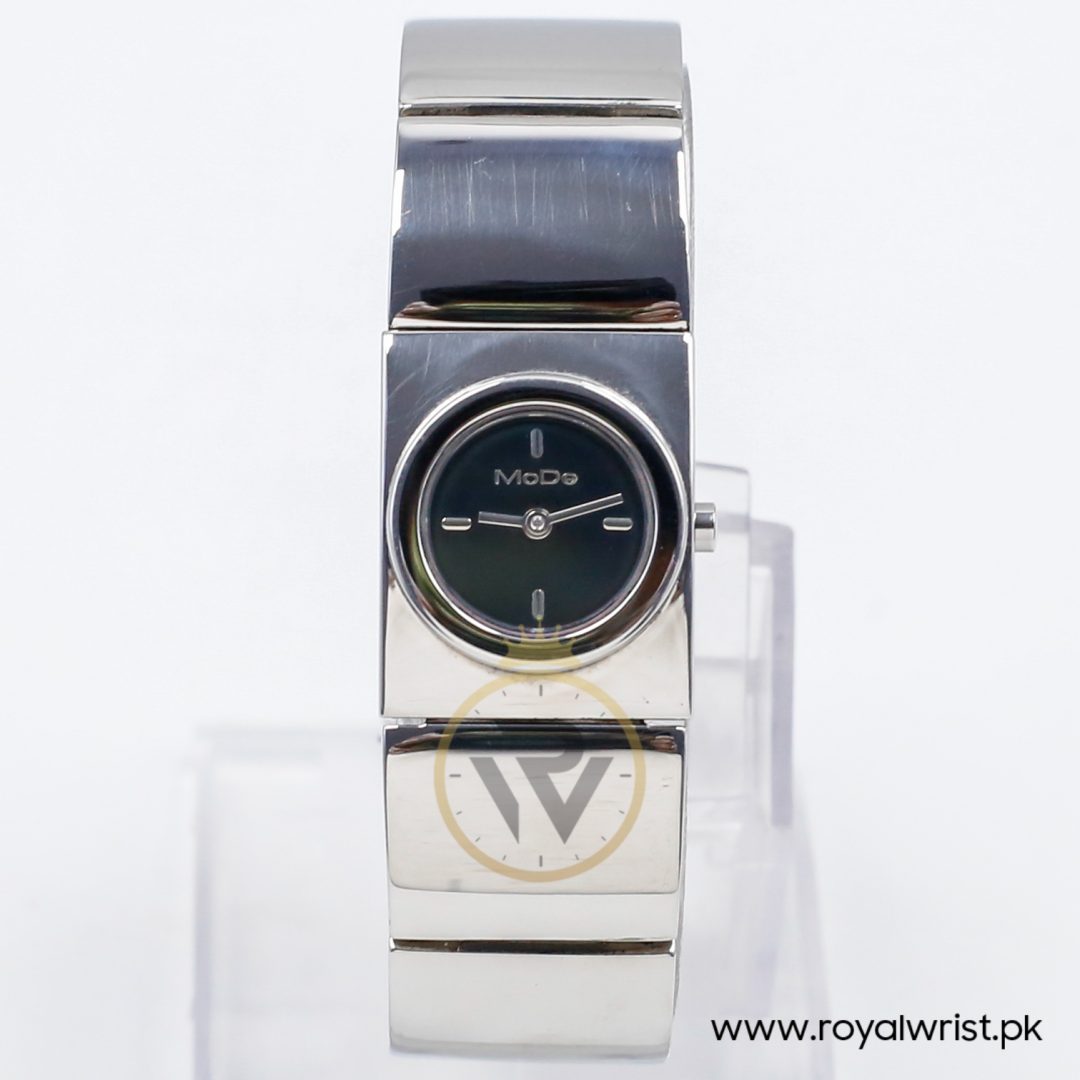 Mode Women’s Quartz Silver Stainless Steel Black Dial 22mm Watch 3753111515