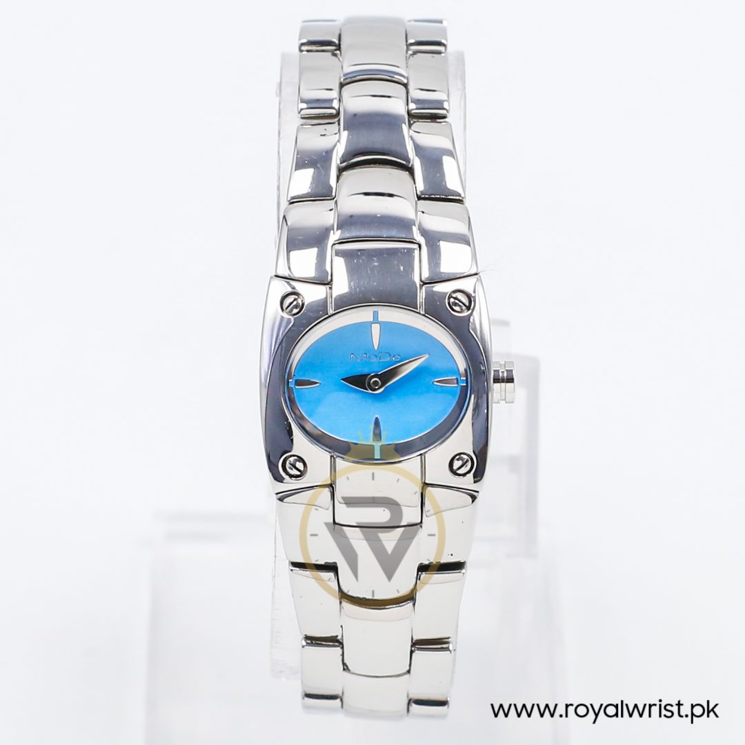 Mode Women’s Quartz Silver Stainless Steel Sky Blue Dial 24mm Watch 3753194525A