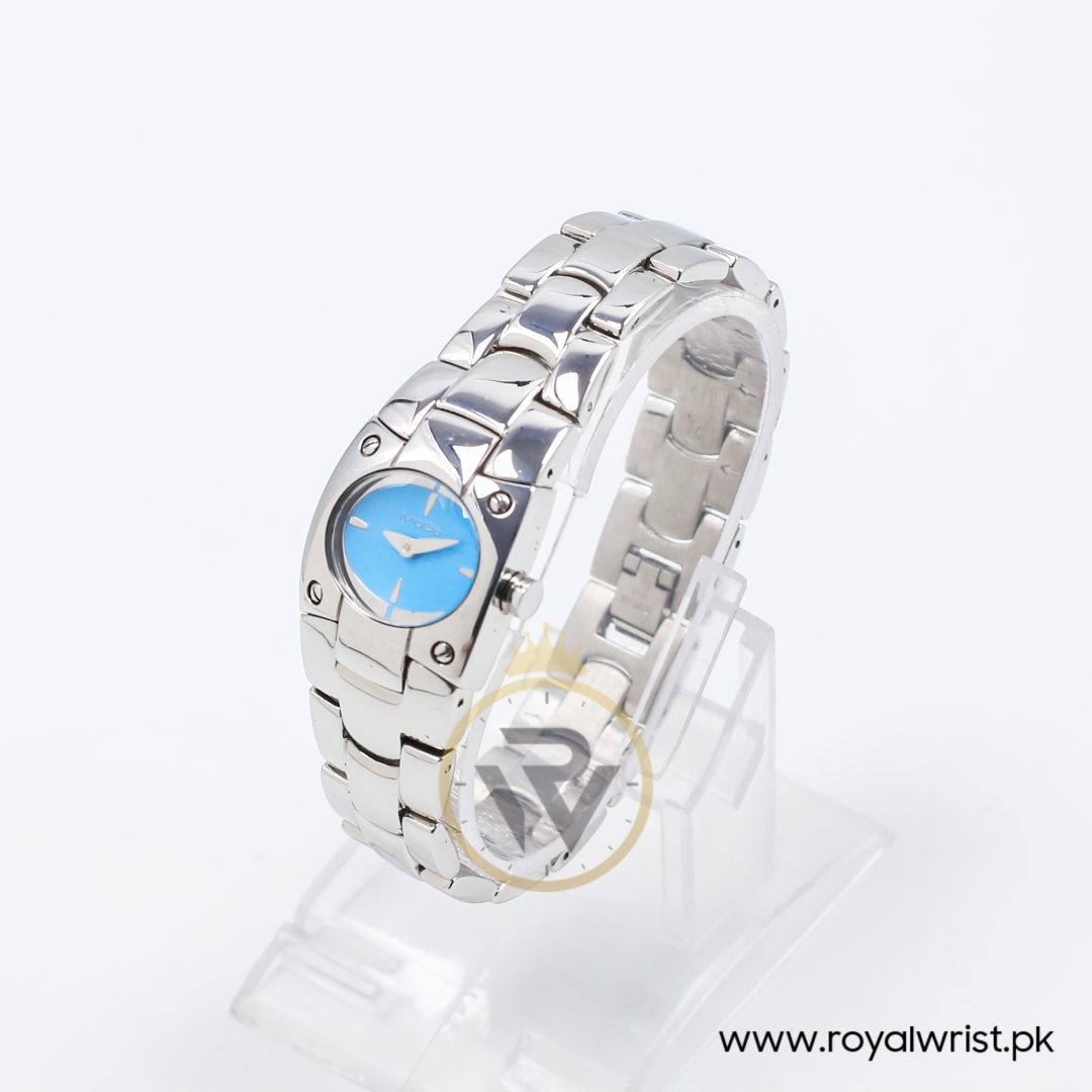 Mode Women’s Quartz Silver Stainless Steel Sky Blue Dial 24mm Watch 3753194525A