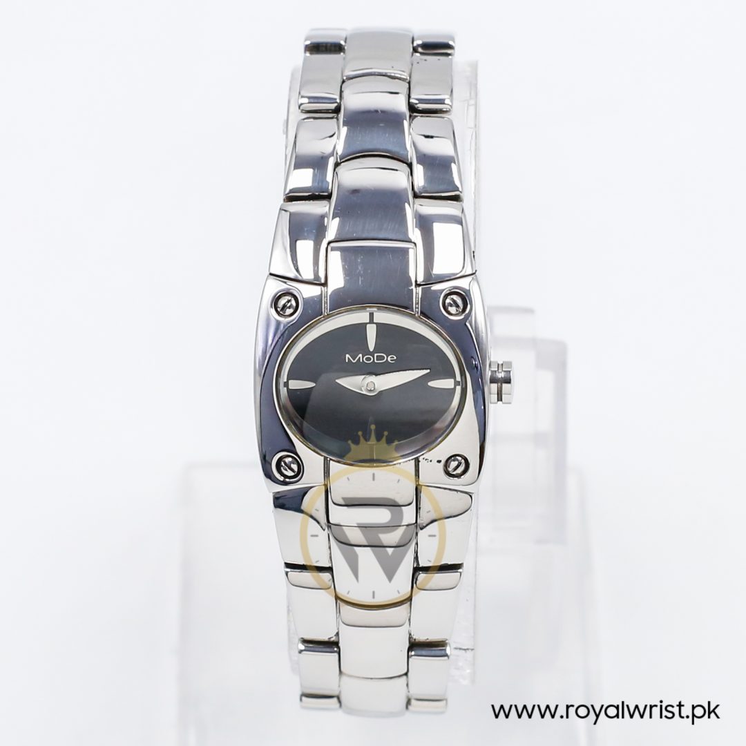 Mode Women’s Quartz Silver Stainless Steel Black Dial 24mm Watch 3753194515A