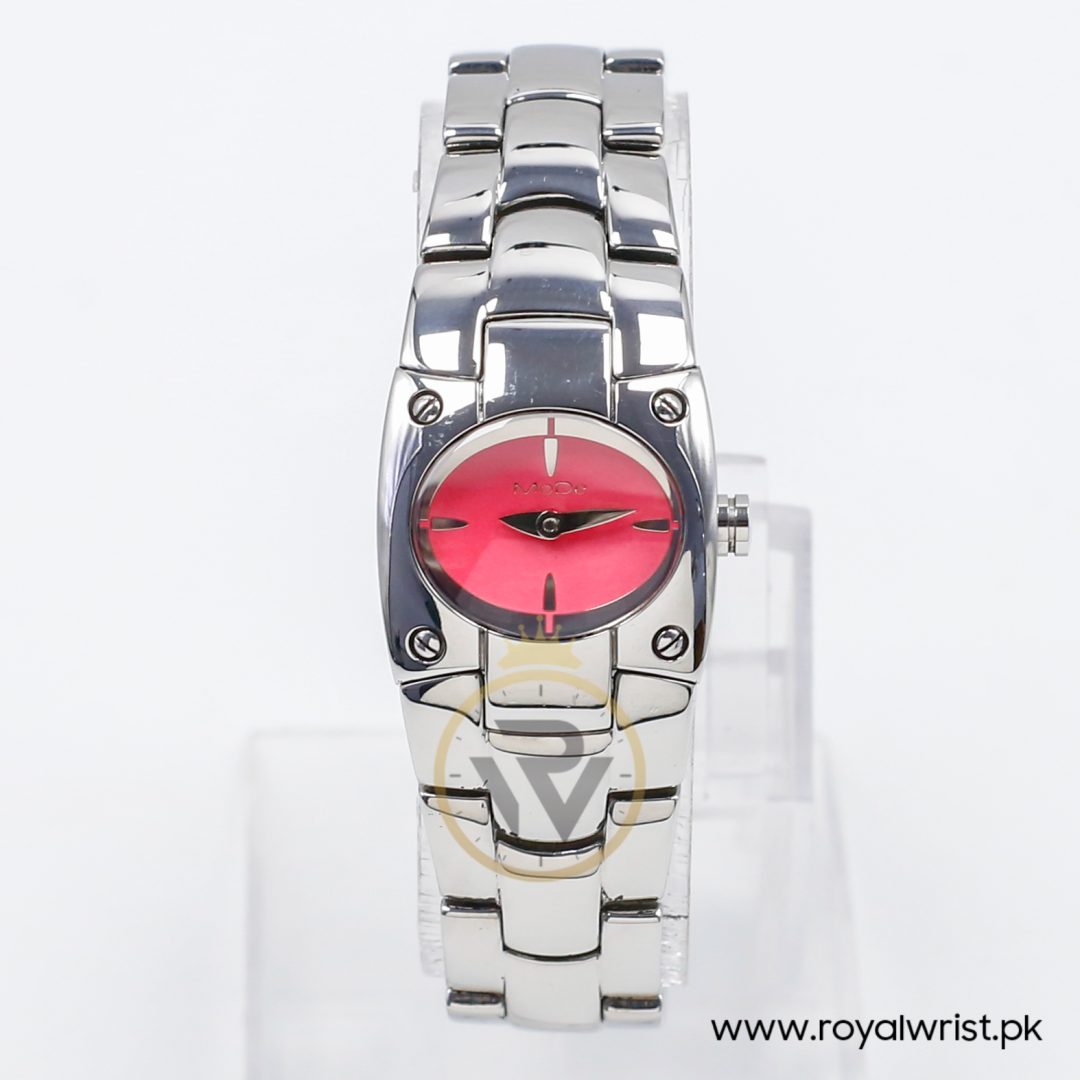 Mode Women’s Quartz Silver Stainless Steel Pink Dial 24mm Watch 3753194555A