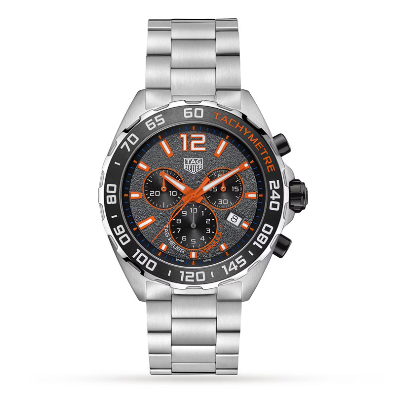 Tag Heuer Formula 1 Men’s Quartz Swiss Made Silver Stainless Steel Grey Dial 43mm Watch CAZ101AH.BA0842