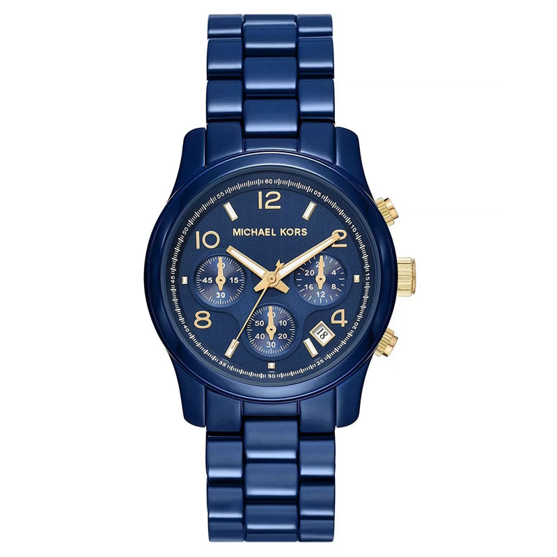 Michael Kors Women’s Quartz Blue Stainless Steel Blue Dial 38mm Watch MK7332