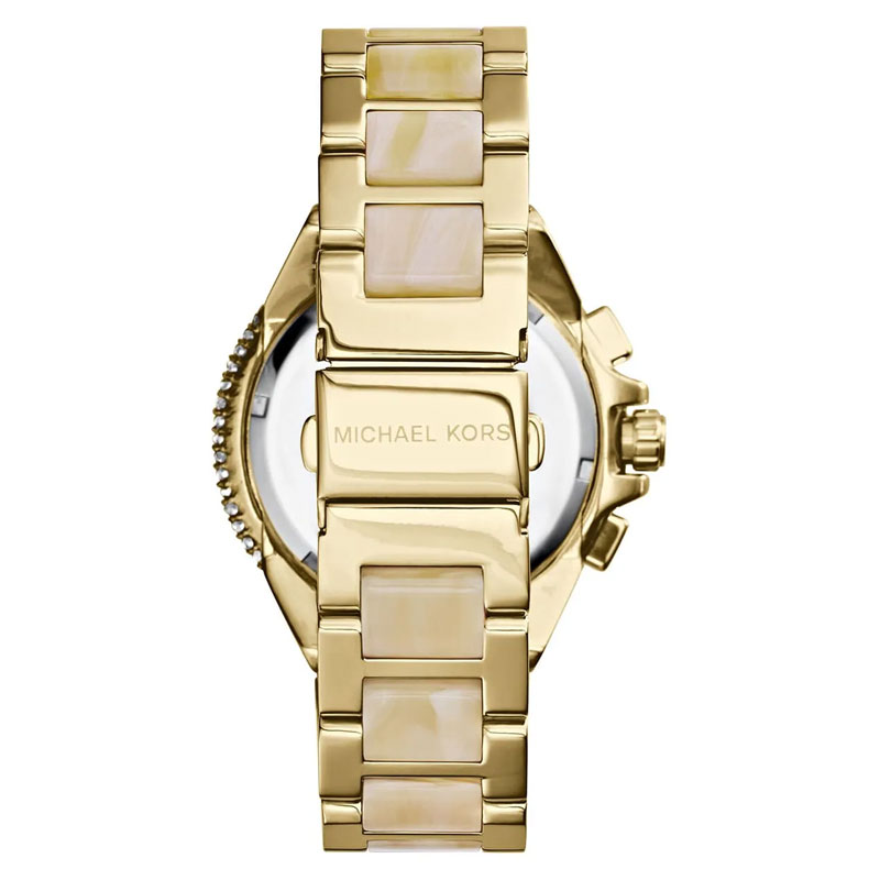 Michael Kors Women’s Quartz Two Tone Stainless Steel Champagne Dial 43mm Watch MK5902