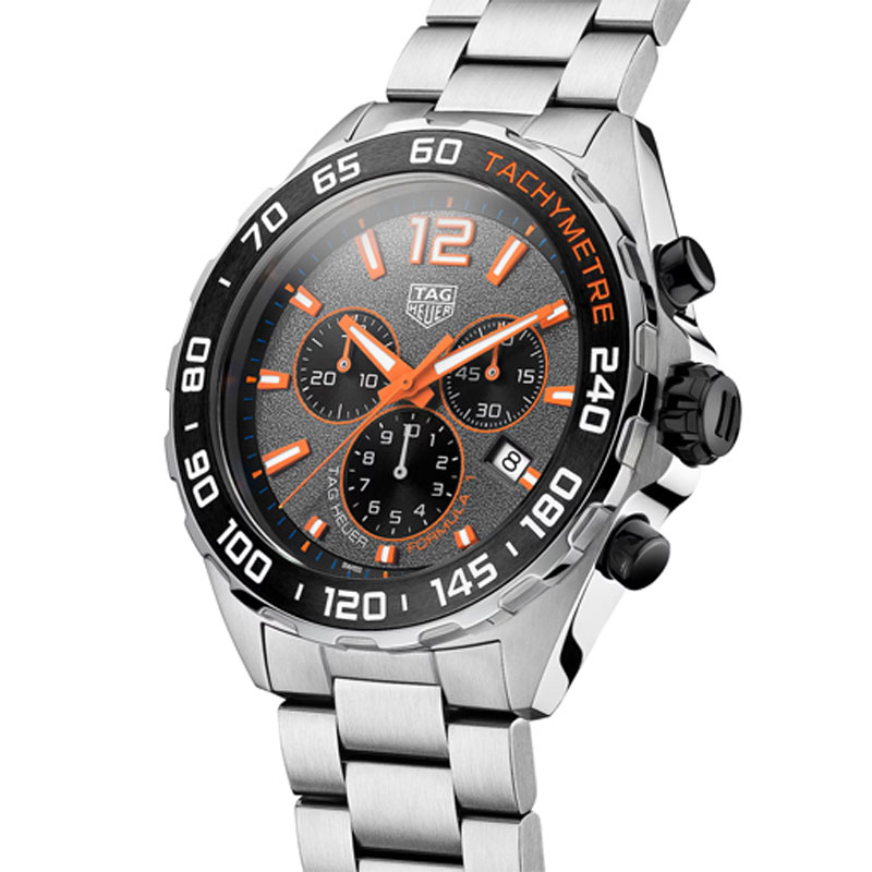 Tag Heuer Formula 1 Men’s Quartz Swiss Made Silver Stainless Steel Grey Dial 43mm Watch CAZ101AH.BA0842