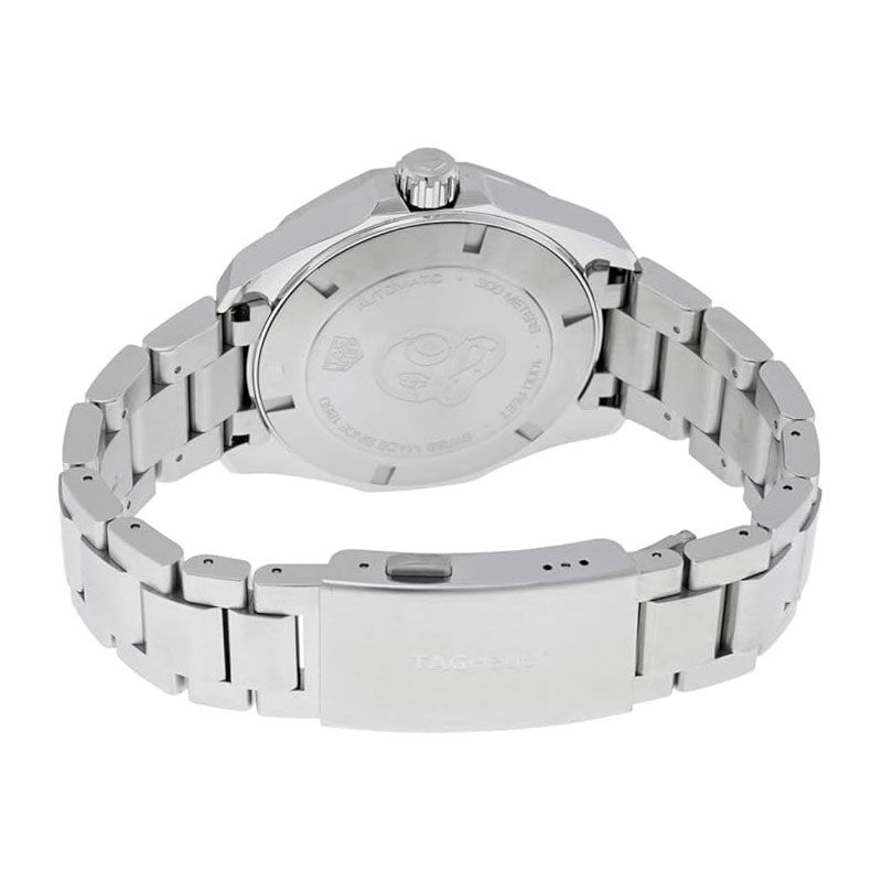 Tag Heuer Aquaracer Men’s Automatic Swiss Made Silver Stainless Steel Black Dial 43mm Watch WAY201A.BA0927