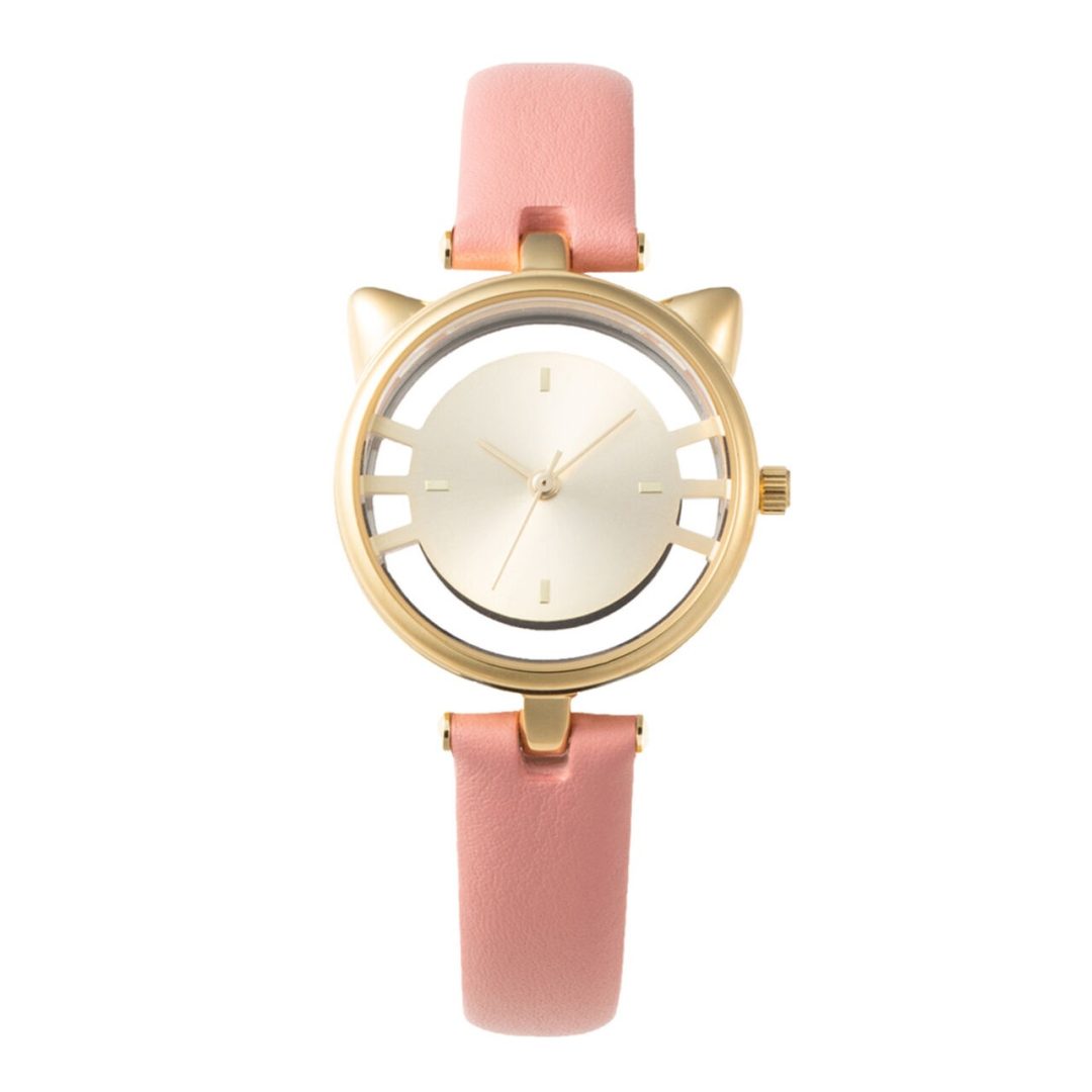 GRANDEUR Women’s Quartz Leather Strap Champagne Dial 36mm Watch ESL081W4