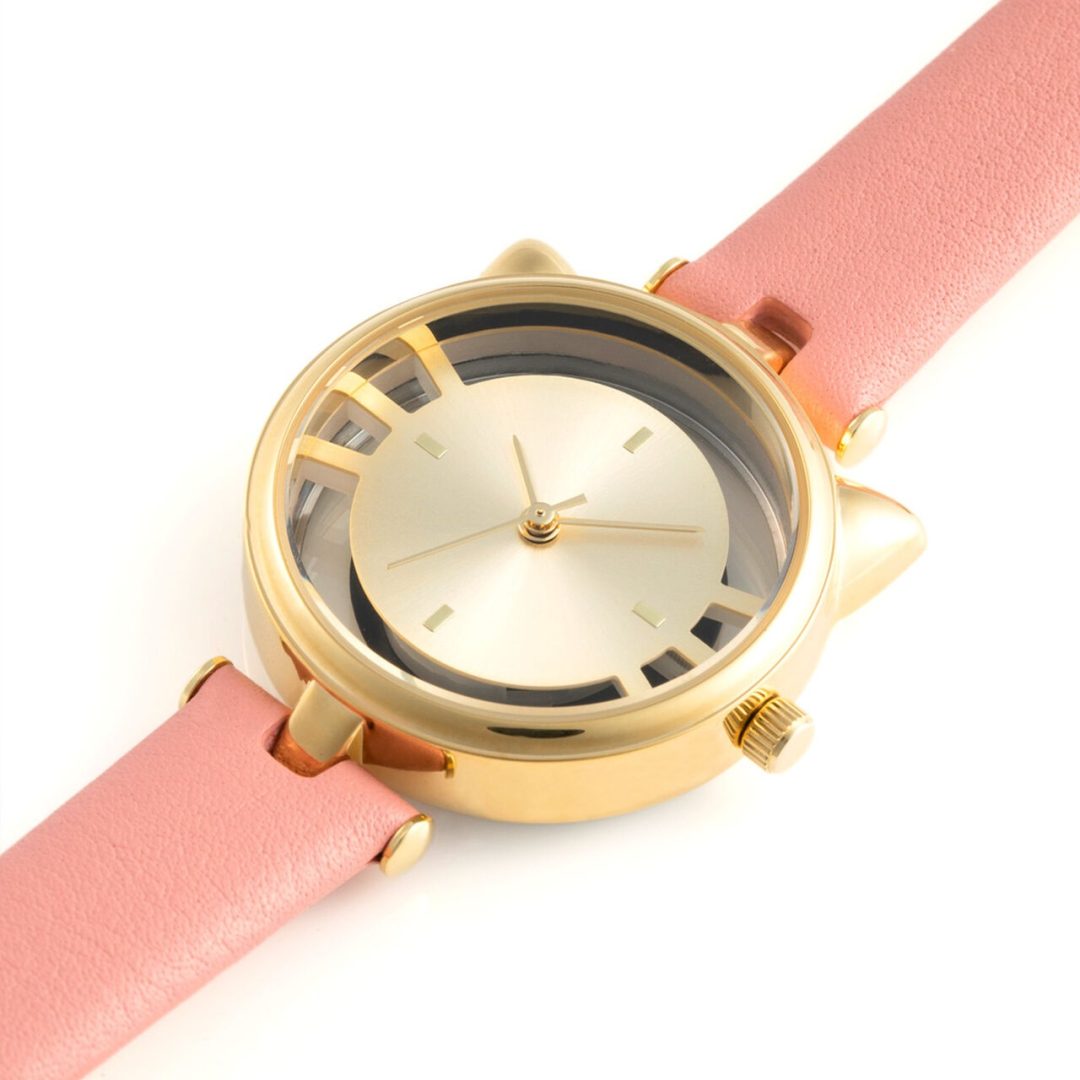 GRANDEUR Women’s Quartz Leather Strap Champagne Dial 36mm Watch ESL081W4