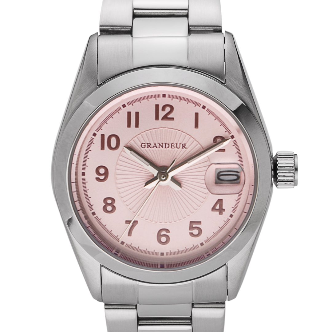 GRANDEUR Women’s Quartz Stainless Steel Pink Dial 25mm Watch GSX052L3