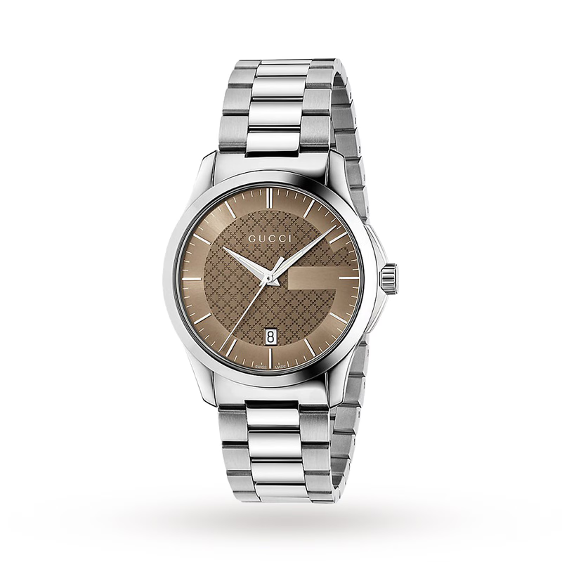 Gucci Women's Quartz Stainless Steel Grey Dial 27mm Watch YA126522