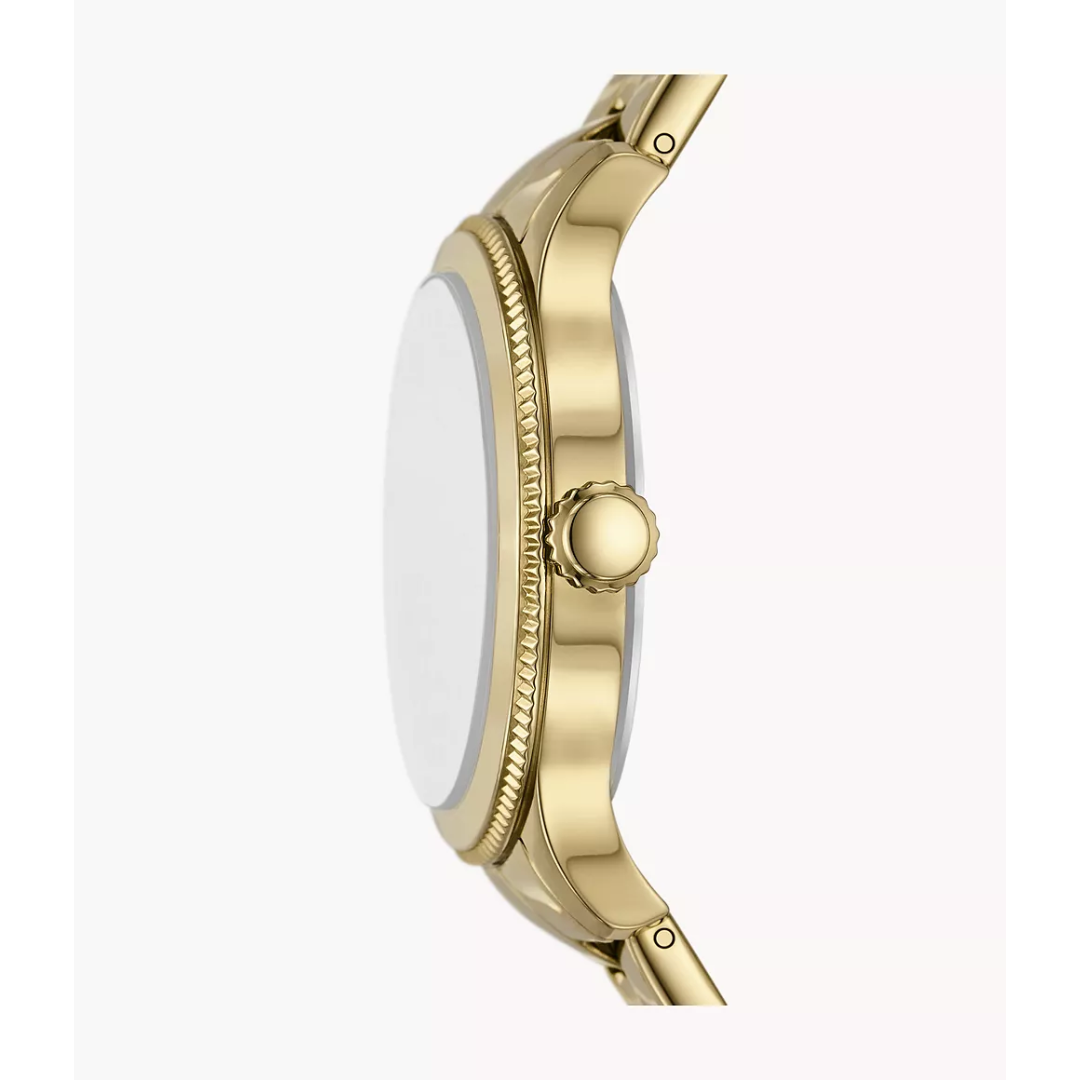 Fossil Women’s Quartz Gold Stainless Steel Silver Dial 38mm Watch BQ3994 (Without Tag) - Image 2